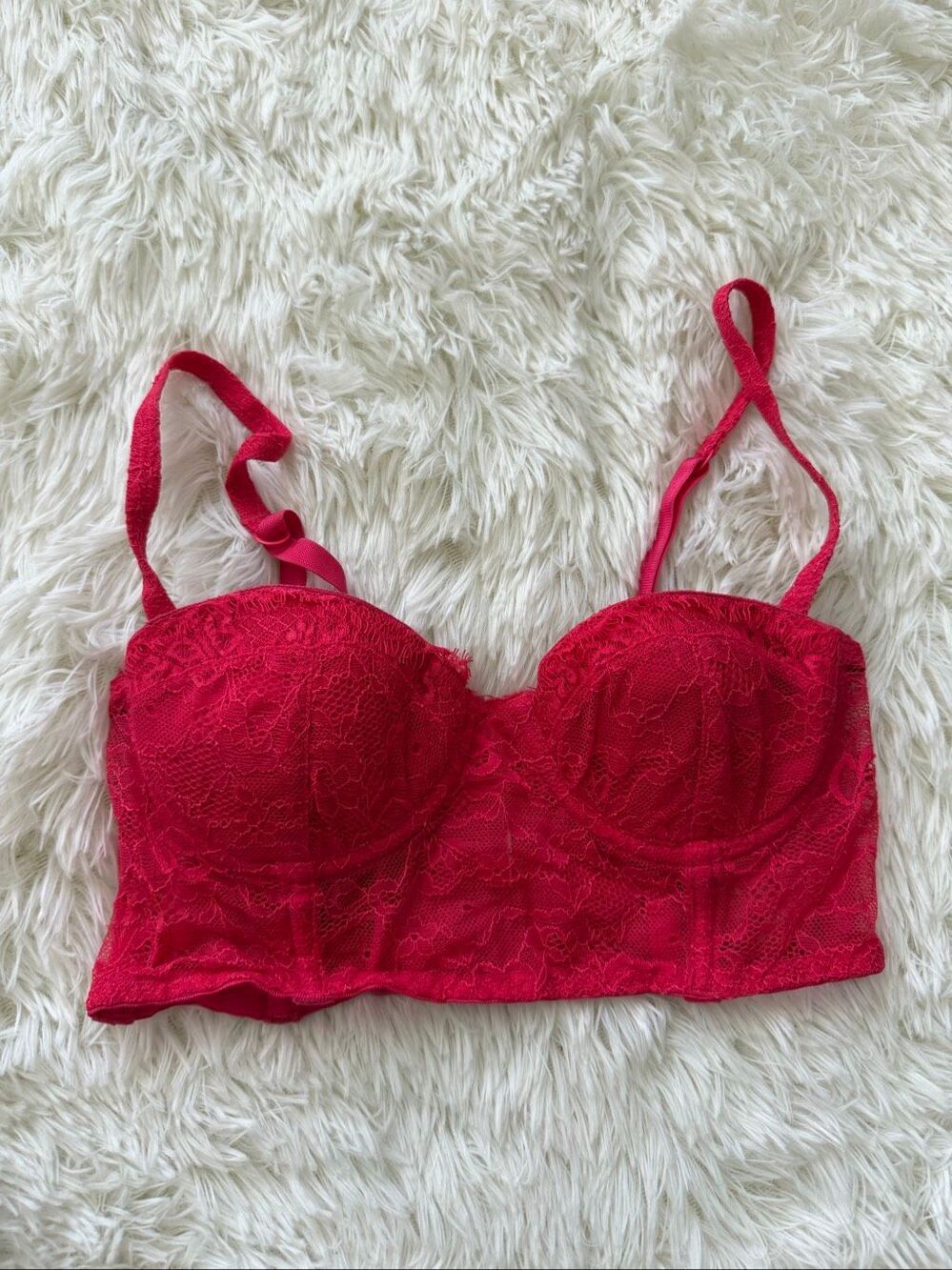 Red lace bra 32A/B